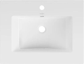 Mexen Atena Blatba épített mosdókagyló 61 x 46 cm, fehér - 25016000