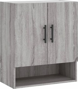 vidaXL szürke sonoma színű szerelt fa faliszekrény 60 x 31 x 70 cm