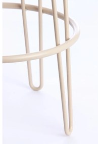 Krémszínű kárpitozott bárszék (ülésmagasság 73 cm) Alice – Light &amp; Living