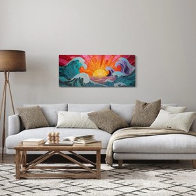 Kép - Hullámmozaik (120x50 cm)