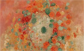 Tapéta Flizelin Falfestmény Prémium Absztrakt virágok 416x254 Ragasztó