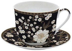 Porcelán nagy reggeliző csésze 400 ml Coffee Mania Art Deco & Flowers