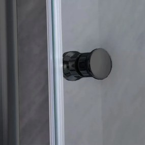 Flexi állítható zuhanyajtó 96-111x185 cm fekete