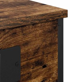Éjjeliszekrény 2 pcs Füstölt tölgy 41 x 31 x 51 cm Faanyag