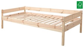 Franciaágy 140 cm Braceaba (tömör fenyőfa) (ágyráccsal). 1116247