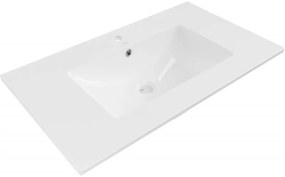 Mexen Atena részben munkalapba épített mosdó 80 x 46 cm, Fehér - 25018000