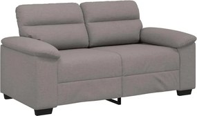 vidaXL kétszemélyes fekete szövetkanapé 160x81x84 cm
