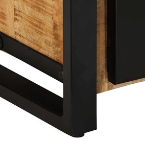 tömör nyers mangófa TV-szekrény 80x30x40 cm