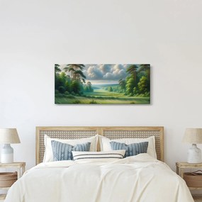 Kép - Zöld táj (120x50 cm)