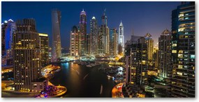 Fotótapéta üvegfalra Marina Dubaiban 140x70