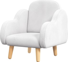 ZONEKIZ Gyermek Karosszék - Felhő Formájú Babakarosszék Szuper Puha Tapintással és 4 Lábbal 18-36 Hónapos Gyermekeknek, 40 kg-ig terhelhető, 46x51x55