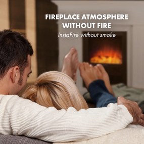 Klarstein Chamonix, elektromos kandalló, ventilátor, 2000 W, heti időzítő, távirányító, fehér