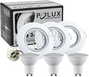 Polux OLIN 306210 Beépíthető spotlámpa 1x3,5W/GU10 3000K 250LM IP20