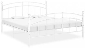 Fehér fém ágykeret 160 x 200 cm