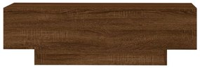 barna tölgyszínű szerelt fa dohányzóasztal 100x49,5x31 cm
