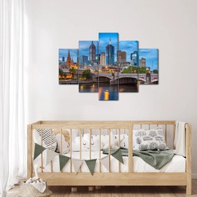 Melbourne város képe (150x105 cm)