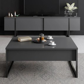Dohányzóasztal Luxe - Anthracite, Black