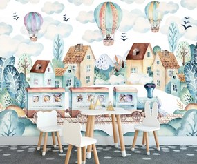 Mese vonat poszter, fotótapéta, Vlies (368 x 254 cm)