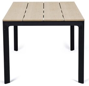 4 db fekete étkezőszék Kai és természetes asztal Thor - Bonami Essentials