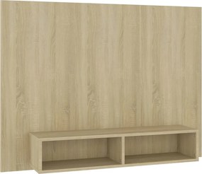 vidaXL sonoma tölgy színű szerelt fa fali TV-szekrény 120x23,5x90 cm