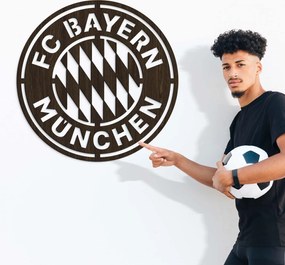 DUBLEZ | Fából készült logó - FC Bayern München | Fali kép