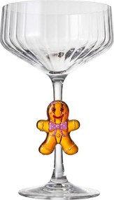 GINGER BREAD pezsgős kehely 320ml , mézeskalácsfigura