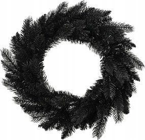 Dekorációs koszorú ajtóra fekete műfenyő