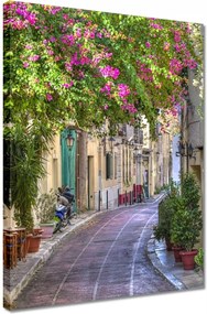 Vászonkép 30x40 Görögország Plaka negyed Út