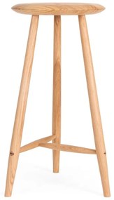 Natúr színű tölgyfa bárszék (ülésmagasság 65 cm) Blanc – Gazzda