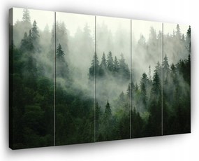 Vászonkép Erdő A Ködben Falra 5 Részes Hálószoba Nappali 150x100