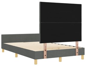 Ágykeret Sötétszürke 120x200 cm-es Szövet