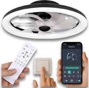 Ventilátor Mennyezeti Ventilátor Led Lámpa 51W Cct Memória Szín Távirányító Alkalmazás