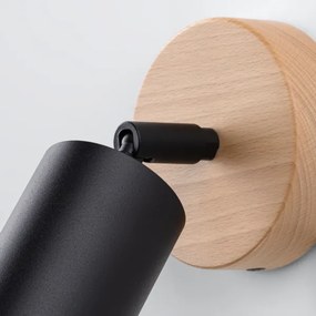 Sollux SL.1290 - Fali spotlámpa VERDO 1xGU10/10W/230V fekete