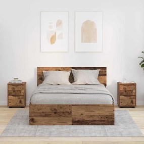 Éjjeliszekrények 2 pcs Öreg fa 30,5 x 30 x 43 cm Faanyag