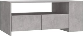 vidaXL betonszürke szerelt fa dohányzóasztal 102 x 55 x 42 cm