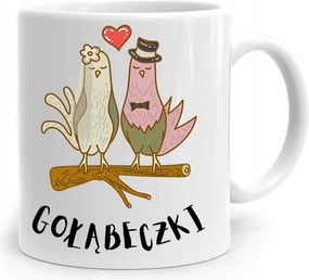 Bögre Ajándék Valentin Napra Galambok fényképes nyomtatással