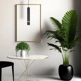 Csillár zsinóron JOKER 1xGU10/25W/230V fekete/arany