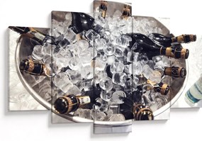 Kép - pezsgő a jégben (150x105 cm)