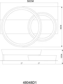 GLOBO 48048D1 SYRAKUS Modern LED Mennyezeti Lámpa IP20
