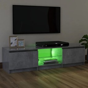 szürke TV-szekrény LED-világítással 120 x 30 x 35,5 cm