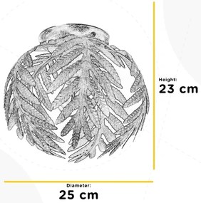 ONLI - Mennyezeti lámpa FELCE 1xE27/22W/230V krémes