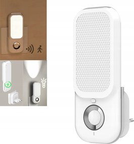 Led-es Éjszakai Érintkezési Lámpa Mozgásérzékelővel Konnektor Lámpa Zseblámpa