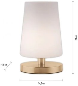 Paul Neuhaus 4146-60 - LED Dimmelhető asztali lámpa SONJA 1xG9/3W/230V sárgaréz