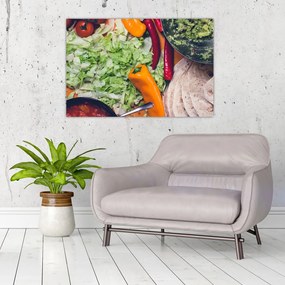 Zöldségek képe (90x60 cm)