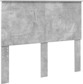 vidaXL Fejtámla Beton Szürke 120 cm Faanyag