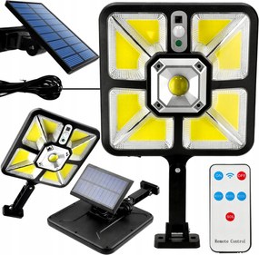 Utcai napelemes lámpa mozgásérzékelővel Erős napelemes IP44 érzékelővel Távirányító