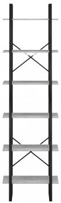 betonszürke szerelt fa tárolópolc 60 x 30 x 210 cm