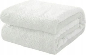 Puha takaró Halszálka 160x200 mikroszálas Fehér Világos ágytakaró Kanapé