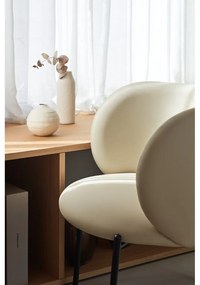 Fehér műbőr fotel Mogi - Teulat