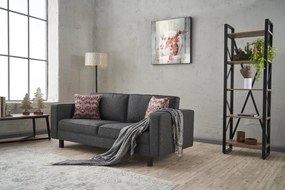 Kétszemélyes kanapé Kale Linen - Antracit